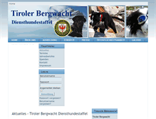Tablet Screenshot of hundestaffel.tbw.gv.at